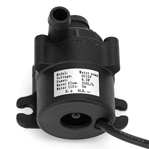 DC 12 V 350L / H Micro Brushless Tauchmotor Wasserpumpe USB-Anschluss Flüsterleise Wasserkühlungspumpe Wassertank Zubehör für Aquarium Brunnen Gartenhaus,Diverse Pumpen Zubehör von Garosa