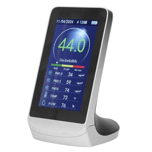 Digitales Schallpegelmessgerät, Tragbares SPL-Messgerät, 30 DB Bis 130 DB MAX MIN, Geräuschmessung mit LCD-Display für Laute Nachbarfabriken von Garosa