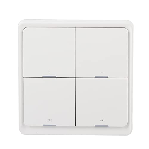 Intelligenter Wandschalter, Drahtloser Szenenschalter mit App-Steuerung für Smartphone, ZigBee-Verbindung, geeignet für Schlafzimmer, Küche, Badezimmer von Garosa