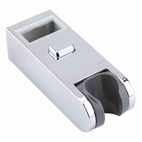 Duschkopfhalter ABS verchromt, Höhenverstellbar, Duschschiebestangenhalter, Stand, Badezimmerzubehör von Garosa