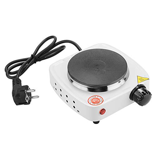Elektroherd Tragbarer Elektro-Aufsatzofen für die Teeküche Tee Kaffee Tragbare Einzelheizplattenbrenner (EU-Stecker) 500 Watt, Edelstahl von Garosa