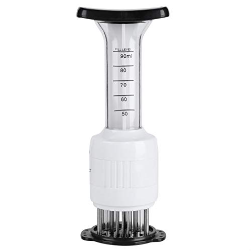 Fleischklopfer Werkzeug, 30 Stück Edelstahl Nadeleinspritz Tenderizer zum Zartmachen und Kochen von BBQ, Marinade, Steak, Rindfleisch Fleischklopfer Werkzeug, 30 Stück Edelstahl Nadeleinspritz Tenderizer zum Zartmachen und Kochen von BBQ, Marinade, Steak, Rindfleisch von Garosa