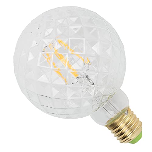 G95 220V LED Dekorative Glühbirne E27 4W 2700K 360LM Glasbirne Innen Ananas LED Glühlampe Vintage Glühbirne für Wohnzimmer Schlafzimmer Warmes Licht(Transparent),Birne von Garosa