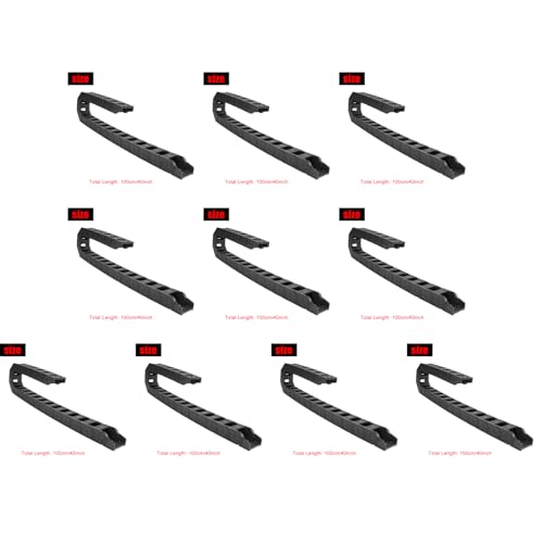 Garosa 10pcs 100 Cm Nylonkabel -Dragkette, 25 X 38 Mm Offen Beide Seitendrahtträger, Verstärktes Nylon mit Hohem Temperaturwiderstand, für CNC -Maschinengravur 3D -Drucker Garosa 10pcs 100 Cm Nylonkabel -Dragkette, 25 X 38 Mm Offen Beide Seitendrahtträger, Verstärktes Nylon mit Hohem Temperaturwiderstand, für CNC -Maschinengravur 3D -Drucker von Garosa