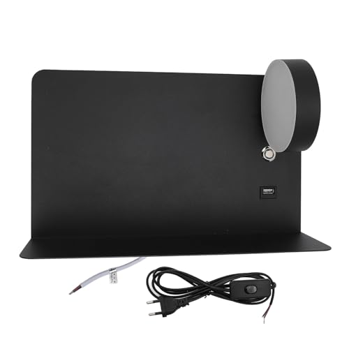 Garosa 12 W LED-Wandleuchte mit USB-Ladeanschluss und Ablage, SMD 2835, Stufenlos Dimmbare Wandleuchte für Schlafzimmer, Wohnzimmer, Ideal Zum Lesen oder Als Nachtlicht Garosa 12 W LED-Wandleuchte mit USB-Ladeanschluss und Ablage, SMD 2835, Stufenlos Dimmbare Wandleuchte für Schlafzimmer, Wohnzimmer, Ideal Zum Lesen oder Als Nachtlicht von Garosa