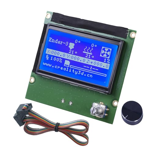 Garosa 12864 LCD -Display -Bildschirmsteuerplatine für Ender3/3s/3xPro 3D Drucker Modul Kit mit, Haltbares ABS Material für Genaue Ergebnisse, für Enthusiasten und Fachkräfte von Garosa