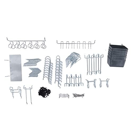 Garosa 140pcs Pegboard Hooks Sortiment Wall Hanging Tool Hooks Pegboard -Zubehör für Garage Workshop Tool Organisation von Garosa