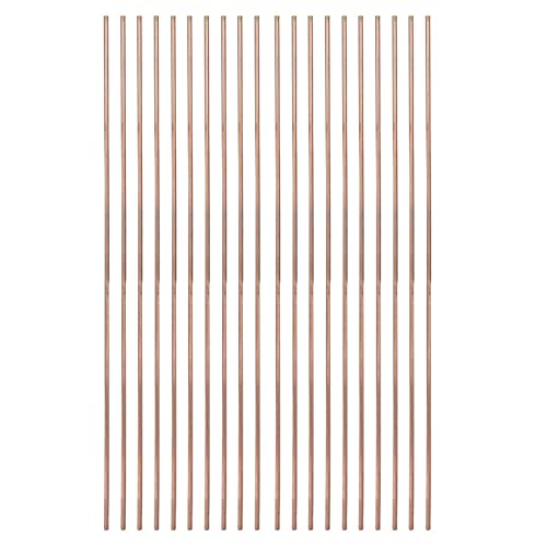 Garosa 20 Pcs Phosphor Kupferschweißstange Rund 25 Cm 2,5 Mm Durchmesser Tiefstemperaturschweißer Verbrauchsmaterial für Klimaanlagen Kühlschränke von Garosa