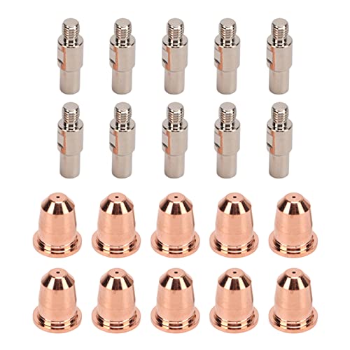 Garosa 20 STÜCKE Elektrodenspitze DüSe 0,8 Mm 0,03 Zoll Hohe HäRte Messing Plasmabrenner Verbrauchsmaterial ElektrodendüSen Cups Kit Extended Cutting FüR Trafimet S45 Garosa 20 STÜCKE Elektrodenspitze DüSe 0,8 Mm 0,03 Zoll Hohe HäRte Messing Plasmabrenner Verbrauchsmaterial ElektrodendüSen Cups Kit Extended Cutting FüR Trafimet S45 von Garosa