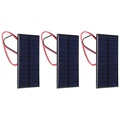 Garosa 3pcs DC 6V 1W Kleine Solarmodule Mini Polykristalline Solarzellen DIY -System -Kits mit 30 Cm Kabel für Leichte Ladegerät Taschenlampe Garosa 3pcs DC 6V 1W Kleine Solarmodule Mini Polykristalline Solarzellen DIY -System -Kits mit 30 Cm Kabel für Leichte Ladegerät Taschenlampe von Garosa