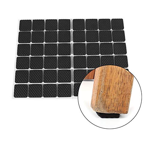 2 Stücke Gummifüße Pads rutschfeste Selbstklebende Bodenschützer Möbel Sofa Tisch Stuhl Gummifüße Pads Schwarz (Quadrat) von Garosa