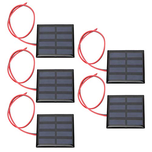 Garosa 5pcs 2v 150 MA Kleine Solarmodule Mini Polykristalline Solarzellen DIY -System -Kits mit 30 Cm Kabel für Leichte Ladegerät Taschenlampe Garosa 5pcs 2v 150 MA Kleine Solarmodule Mini Polykristalline Solarzellen DIY -System -Kits mit 30 Cm Kabel für Leichte Ladegerät Taschenlampe von Garosa