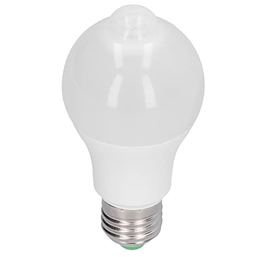 Garosa 85-265V 12W E27 LED Glühbirne PIR Bewegungsmelder Glühbirne LED Induktionsbirne Lampe für Flur Schlafzimmer Treppe Flur(Positives weißes Licht),Birne von Garosa
