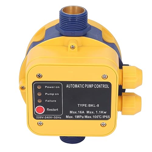 Garosa Automatischer Pumpencontroller, Elektronischer Druckschalter 145psi Einstellbar, 1,5 Bar Bis 3,0 br., mit Konstanter Druckfunktion für die Häusliche Selbstpriming, Intelligente Garosa Automatischer Pumpencontroller, Elektronischer Druckschalter 145psi Einstellbar, 1,5 Bar Bis 3,0 br., mit Konstanter Druckfunktion für die Häusliche Selbstpriming, Intelligente von Garosa