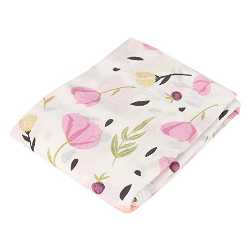 Garosa Baby Musselin Swaddle Decke weichen neutralen Baumwolle Badetuch für Junge Mädchen Unisex Kleinkind 47 X 47 Zoll(#4) von Garosa