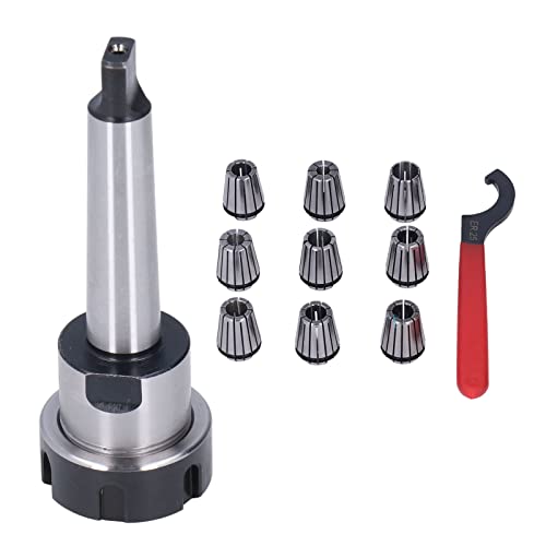 Garosa CNC -Mahl -Drehmaschinen Collet Chuck Extension Stange MTA ER25 Klemmhalter Werkzeug -Set Kit 9pcs Collet für Unterschiedliche Arbeitsbedarfserweiterungsstange für (MTA2-ER25-M10) von Garosa