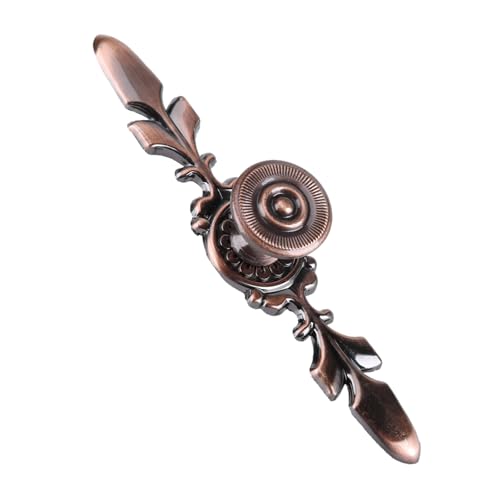 Garosa Europäischer Möbelgriff, Zink -Legierungsknopf Ziehen für Schrankschubladen -Kommoden mit Retro -elegantem Design und 4 Farboptionen (Kleiner Satz rotes Antike) von Garosa