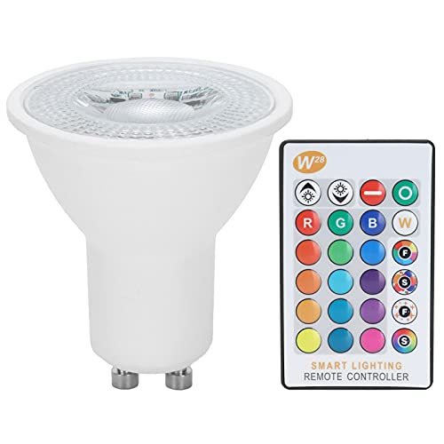 GU10 LED Glühbirnen, 8W Äquivalent Farbwechsel Fernbedienung Bunte RGBW Spotlight LED Spot Glühbirne,Scheinwerfer von Garosa