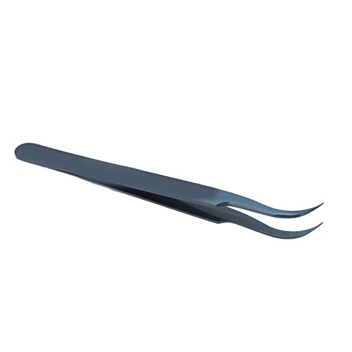 Garosa Gebogene Spitze Feine Pinzette Aluminiumlegierung Anti -Magnet -Werkzeug für die Wartung Elektronischer Reparaturen (BLUE) von Garosa