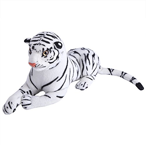 Garosa Gefüllte Kissen Künstliche Tiger Plüsch Tier Nette Realistische Große Katze Weiß Weiche Stofftier Kissen Baby Infant Spielzeug Geschenke von Garosa