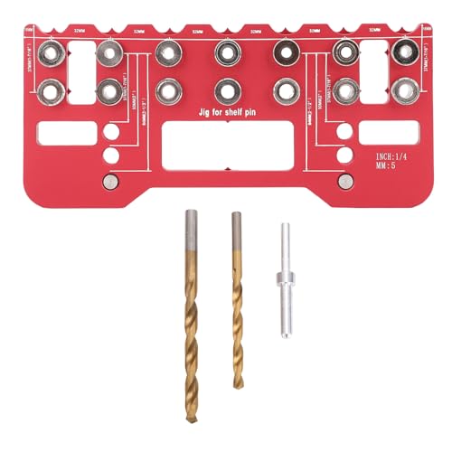 Garosa Holzbearbeitungsschelfnadel -Jig -Kit Verstellbarer Lochabstand, Gut mit Inklusiven Bohrern für Möbelbohrungen Geeignet Garosa Holzbearbeitungsschelfnadel -Jig -Kit Verstellbarer Lochabstand, Gut mit Inklusiven Bohrern für Möbelbohrungen Geeignet von Garosa
