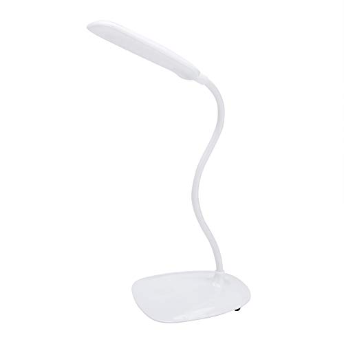 Garosa LED Schreibtischlampe Tischlampen mit Auge fürsorglich Dimmbar Bürolampe mit USB Beleuchtungsmodi mit 3 Helligkeitsstufen Touch Control Flexible Schwanenhals Weiß von Garosa