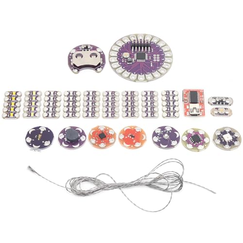 Garosa Lilypad Basic Starter Kit Tragbarer Elektronischer LED- und Sensor-Kit Temperatursensor mit Kabel für Elektronische Einplatinencomputer Garosa Lilypad Basic Starter Kit Tragbarer Elektronischer LED- und Sensor-Kit Temperatursensor mit Kabel für Elektronische Einplatinencomputer von Garosa