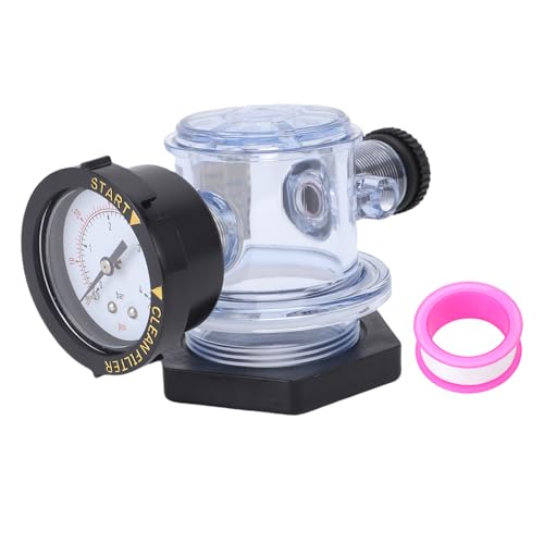 Garosa Manuelles Luft Entlastungs Ventil TR100C Manueller Luft Entlastungs Ventil Ersatz für TR100C TR100C-3 TR140C TR140C-3 Pool-und Spa-Filter mit Druckmesser Schn von Garosa