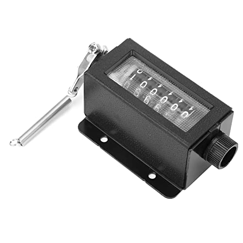 Mechanischer Zähler, D94-S 0-999999 6-stelliger mechanisch rücksetzbarer Drehzähler Manueller Handzug-Hubzähler Stanzzähler von Garosa