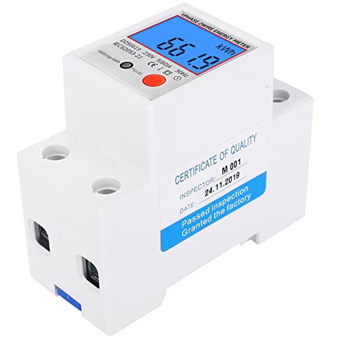 Garosa Multi -Funktionen -Energie -Messgerät, Einphasige Digitale Anzeigemesser 230 V 50 Hz mit Spannungstester für die Stromleistung Messung von Garosa