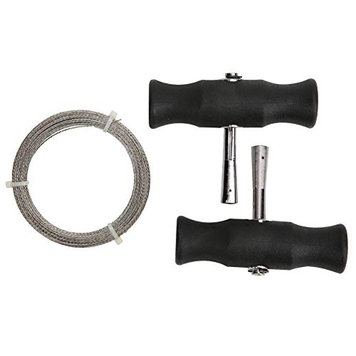 Garosa Professionelle Windschutzscheibenentfernung Automotive Wind Glasentferner Tool Kit Gummi Griff Glas Schneidedraht Auto Werkzeugteile(#2) von Garosa