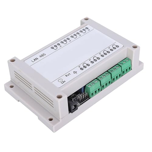 Garosa RJ45-TCP-IP-Controller, Ethernet-Relais-Fernbedienung 8-Kanal 10A, Netzwerk-Steuerung für Elektromotoren, weiße Version (Weiss) von Garosa