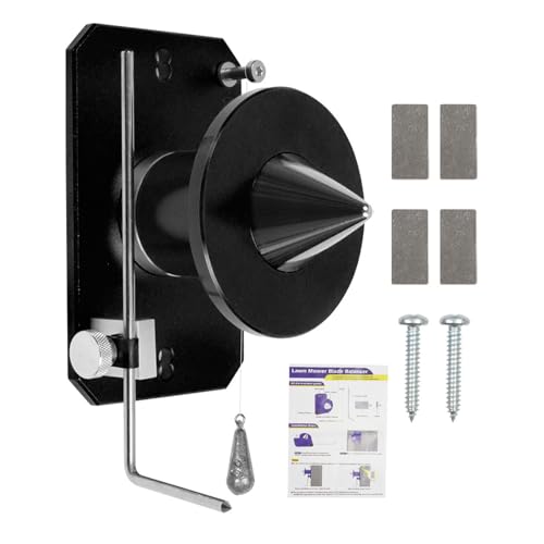 Garosa Rasenmäher Balancer Magnetwandmontage Balancer Hochgenauige Schritt Weniger Einstellbar für die Meisten Klingen mit Legierungsstahlstange (Black) von Garosa