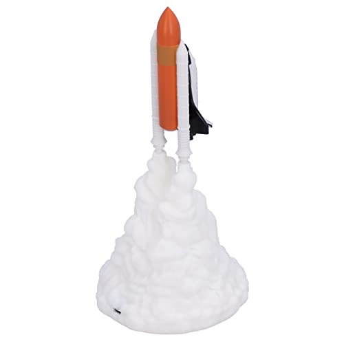 Garosa Rocket Light Space Rocket Nachtlicht Led Nachtlicht Ornamente 3D-Druck Stilvolle Formlichter USB-Ladelampe für Weltraumfans 24 Cm Kreative Beleuchtung,Nachtlicht von Garosa