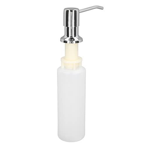 Garosa Seifenspender für Küchenspüle, Eingebauter Design-Seifenspender für Spüle, Nachfüllung von der Oberen Edelstahl-Küchenseifenpumpe mit 300-ml-Flasche(9509C Chrom-Seifenspender für Waschbecken) von Garosa