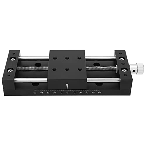 Garosa X Schiebetufe, Aluminiumlegierung Fine-Tune Manual Trimming Platform Table für Optische Geräte, Anodikoxidationsbehandlung, Anti-Kratzer, Geeignet für Messgeräte Geeignet von Garosa