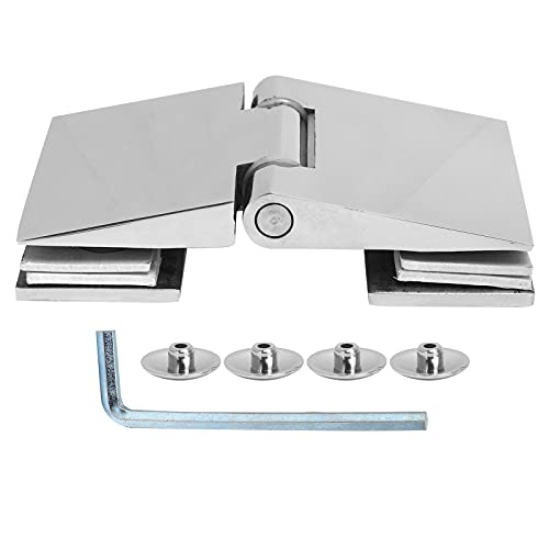 Glastürscharnier, Abgeschrägte Doppelseitige Duschtürscharniere Edelstahl Schwerlast-Glastür-Schrank-Vitrine-Schrank-Tor-Klemme Ersatzteile für 8-12 Mm Glas,Türscharniere/Scharniere Glastürscharnier, Abgeschrägte Doppelseitige Duschtürscharniere Edelstahl Schwerlast-Glastür-Schrank-Vitrine-Schrank-Tor-Klemme Ersatzteile für 8-12 Mm Glas,Türscharniere/Scharniere von Garosa