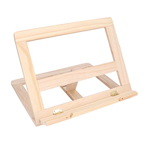 Holz-Leseständer Verstellbarer Faltbarer Multifunktionaler Schreibtisch-Buchhalter Holz-Buchständer Schreibtisch-Buchhalter Verstellbarer Buchhalter Faltbarer Buchhalter Display-Ständer für Tablet-Dok von Garosa