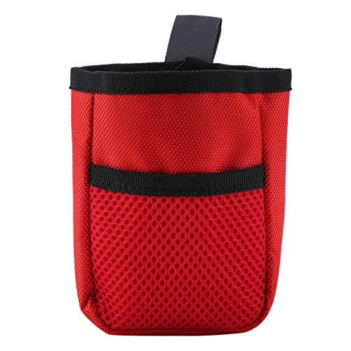 Hundetasche für Leckerlis, Hunde Leckerlitasche, Futterbeutel Hunde Klein, Pet Food Treat Pouch,Tragbare Tasche Snack Waist Pouch(rot) von Garosa