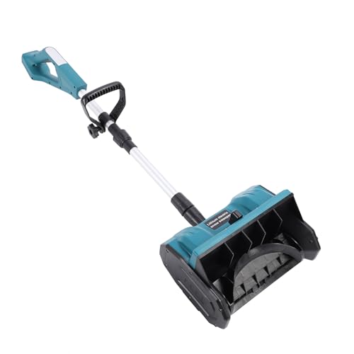 Kabellose Schneefräse mit Wiederaufladbarem 10,5 Zoll Breit, 6,3 Zoll Tief, 26 Fuß Wurfweite, Verstellbarer Griff, Gebürsteter Motor (EU-Stecker) von Garosa