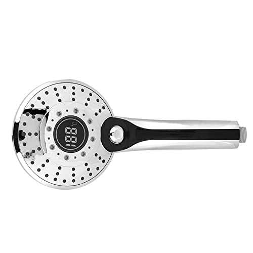 LED Duschkopf mit 3 Farben und Temperaturkontrolle, Farbwechsel, Wassersparmodus, Digital Temperaturanzeige von Garosa