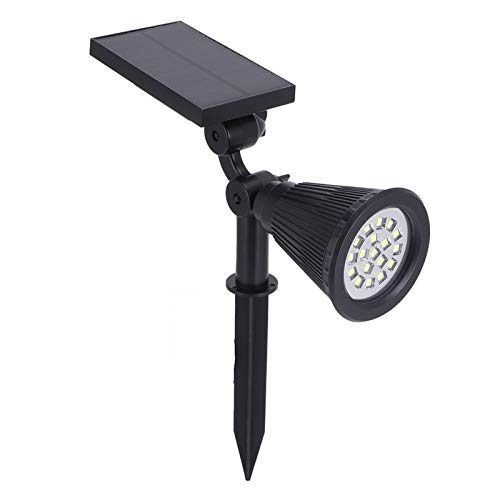 LED Solar Rasenlichter Scheinwerfer 18 Lampenperlen IP65 wasserdichte Solarbetriebene Scheinwerfer für Patio Garten Pool Park Yard Auffahrt Veranda Gehweg Auto EIN/Aus(Buntes Licht),Rasenlampe von Garosa