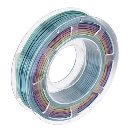 Lebendiger Seidenregenbogen, Gradient 3D -Drucker -Pla Filament Konsistenter Durchmesser, Hohe Kompatibilität für die Meisten Drucker, Breite Anwendung mit Feinem Erscheinungsbild von Garosa
