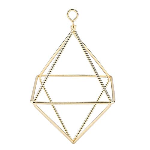 Luftpflanzen Halter Geometrische Form Modische Dreieck Blumen Topf Container Korb Bromeliads Hängen Rack Wohnkultur (Gold) von Garosa