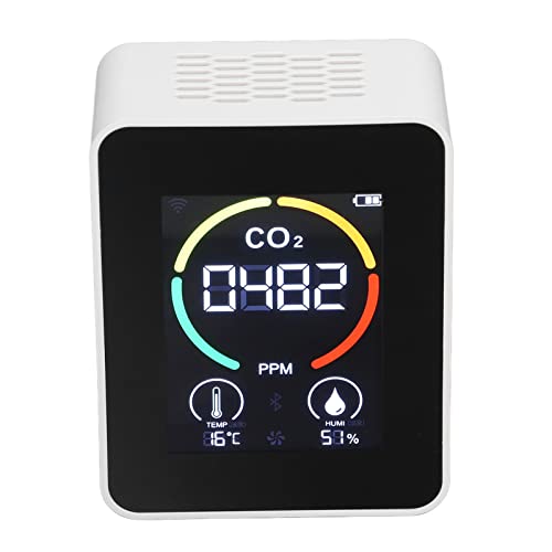 Luftqualitätsmonitor, PGL28A CO2-Detektor Indoor CO2-Monitor Infrarotsensor für Growzelte, Weinkeller, Häuser, Autos (Weiss) von Garosa