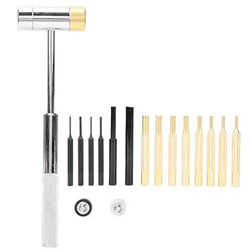 Rollstift-Stanzer-Set, 17-teiliges Stanzen-Set, Büchsenmacher-Stanzer-Set, Elite-Büchsenmacher-Werkzeug, Doppelseitiges Hammer- und Stanzen-Set, Büchsenmacher-Werkzeuge und Zubehör von Garosa