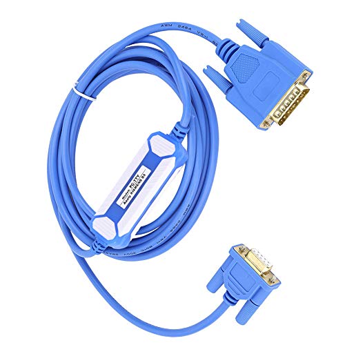 Garosa SPS-Programmierkabel für Siemens S5 Blau PC-TTY 7-Poliges Programmierkabel mit Isolierter Umweltfreundlicher PVC-Hülle Und Vergoldetem Stecker von Garosa