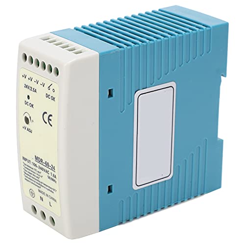 SPS-Schaltnetzteil, DIN-Schienen-Schaltnetzteil MDR-60-24, 60 W, 2,5 A, 100–240 V AC-Eingang, SPS-Berm-Schaltnetzteil, Unterbrechungsfreie Stromversorgung von Garosa