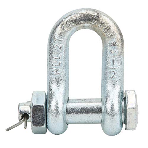 Schraube Pin Anker Schäkel Alloy Steel Galvanized Heavy Duty Bogen Form Last Clamp für Ketten Drahtseil Heben Outdoor Camping Überleben Seil Armbänder(2T),m von Garosa