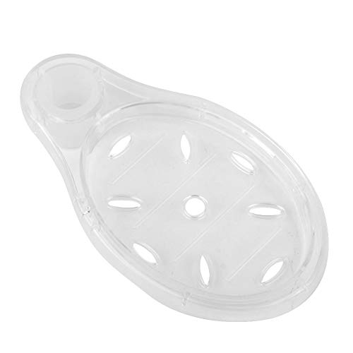 Garosa Seifenschalen Transparente Runde Acryl Seifenhalter Duschstange mit Ablaufloch für Hotelbadezimmer Anwendbarer Durchmesser 2,5 cm Duschsäule von Garosa